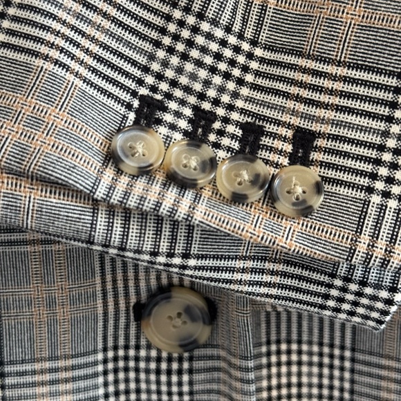 Aritzia Little Moon Caluna Gray and White Jacket XXS Blazer Workwear Chic - Picture 6 of 9